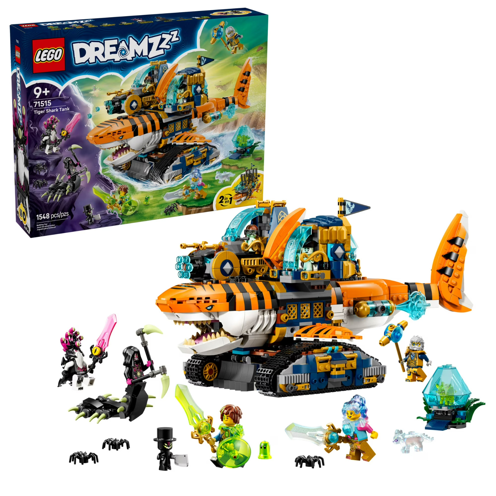 LEGO DREAMZzz Tiger Shark Tank Building Toy for Boys & Girls - Ages 9+ - Pretend LEGO DREAMZzz Tiger Shark Tank Building Toy for Boys & Girls - Ages 9+ - Pretend