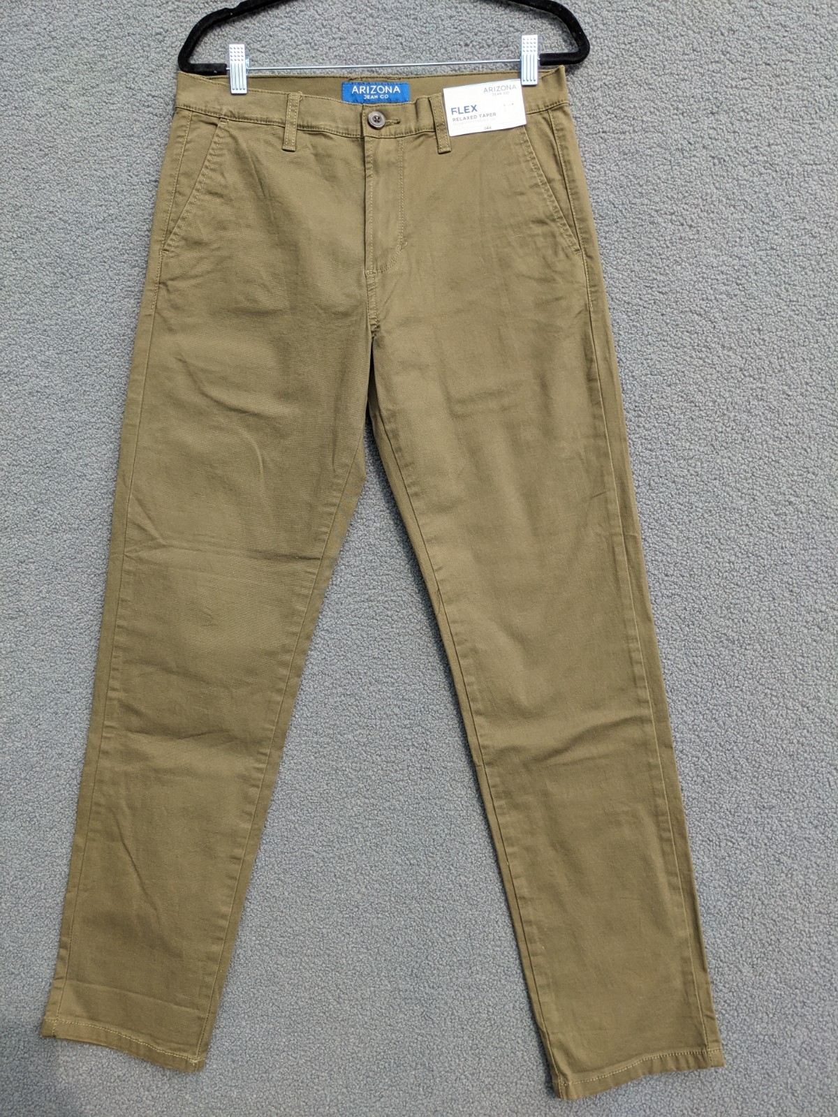 ARIZONA JEAN CO Men Stretch Cotton Flex Relax Fit Taper Leg Chino Pants Sz 30x32 ARIZONA JEAN CO Men Stretch Cotton Flex Relax Fit Taper Leg Chino Pants Sz 30x32
