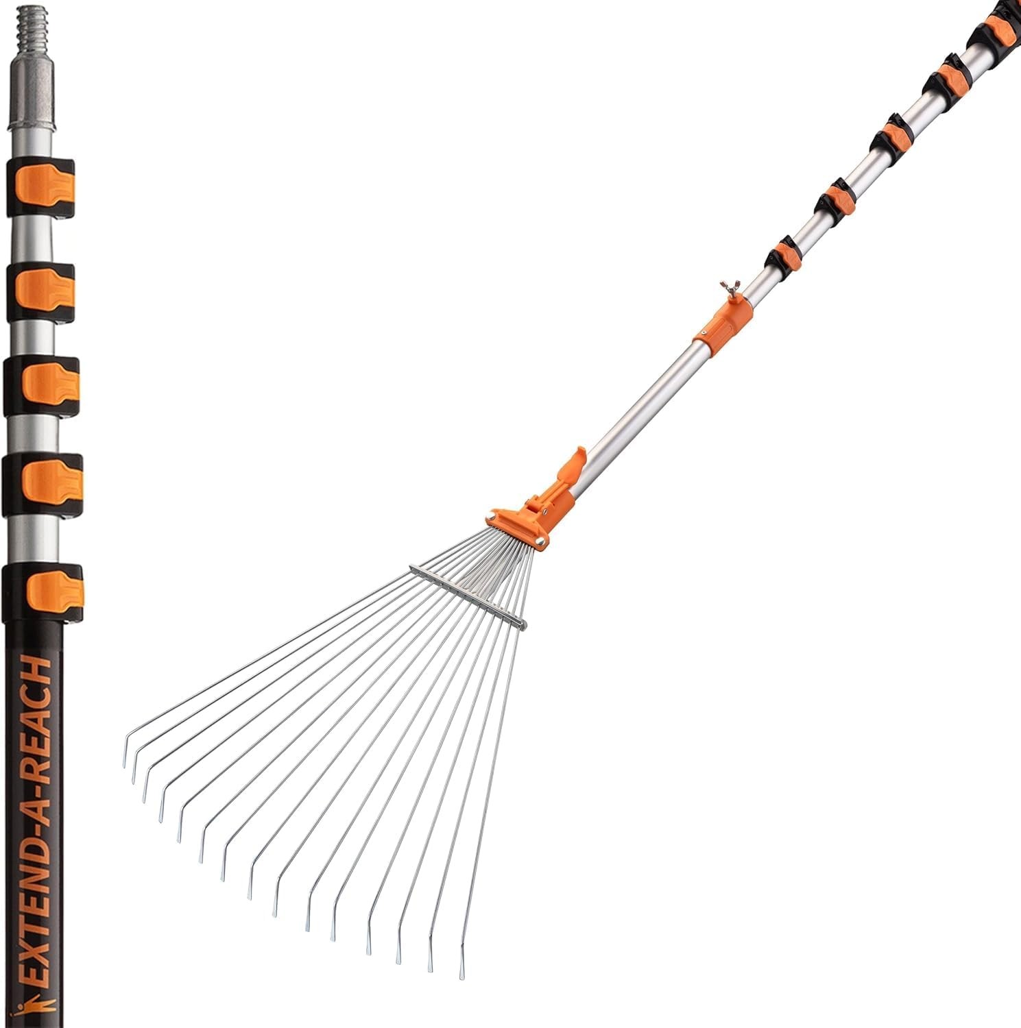 5-24 ft Telescoping Roof Rake 30 ft Reach // Collapsible Roof Rake for Leaves an 5-24 ft Telescoping Roof Rake 30 ft Reach // Collapsible Roof Rake for Leaves an