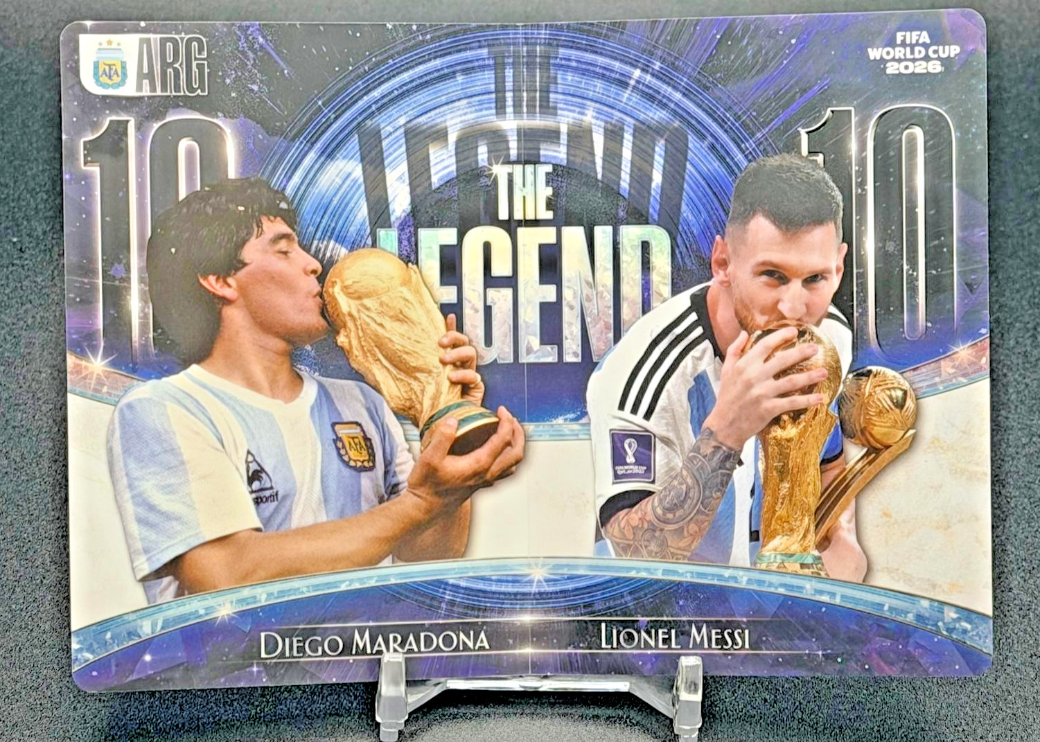 2026 Panini FIFA Kayou Diego Maradona/Lionel Messi #675 Legacy Booklet Argentina 2026 Panini FIFA Kayou Diego Maradona/Lionel Messi #675 Legacy Booklet Argentina