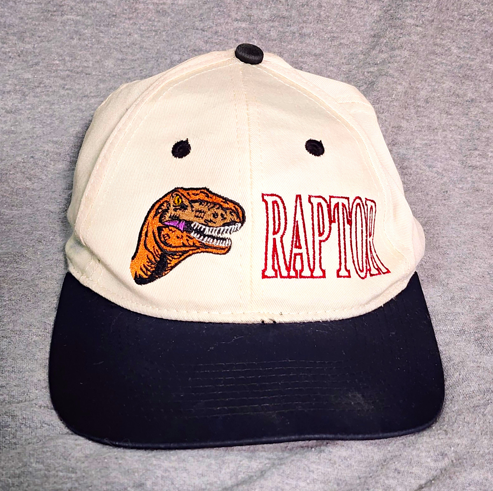 Vintage 1997 The Lost World Jurassic Park Raptor Snapback Hat Promo OSFA