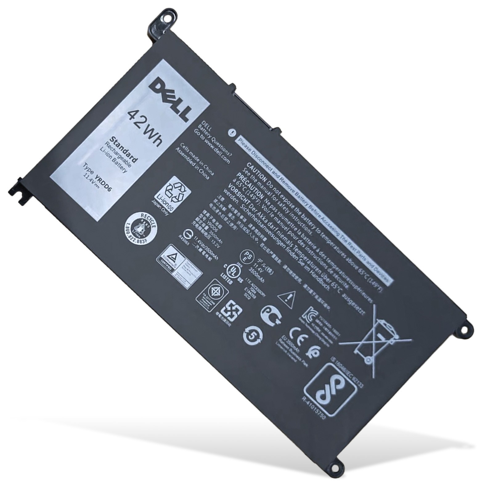 Genuine OEM YRDD6 Battery For Dell Inspiron 3493 3582 3583 3584 7586 3793 42Wh