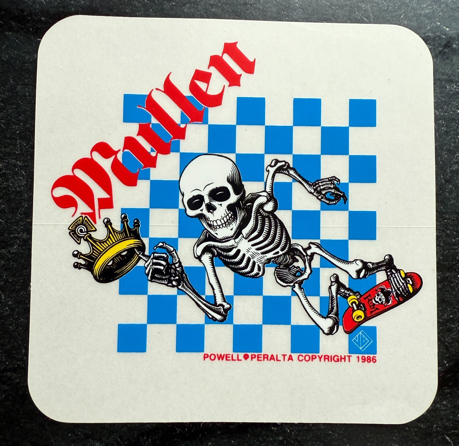 VTG 1986 Powell Peralta skateboard sticker Rodney Mullen chess - ( Tony Hawk ) VTG 1986 Powell Peralta skateboard sticker Rodney Mullen chess - ( Tony Hawk )