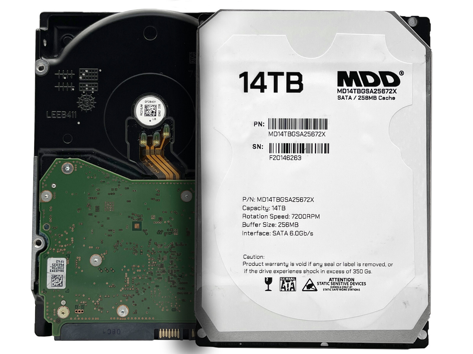 MDD 14TB 7200RPM SATA 6.0Gb/s 256MB Cache 7200RPM 3.5