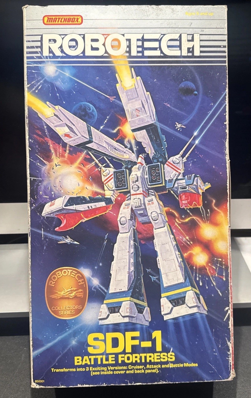 1985 Matchbox Robotech SDF-1 Battle Fortress Macross Boxed Vintage 17” Mint