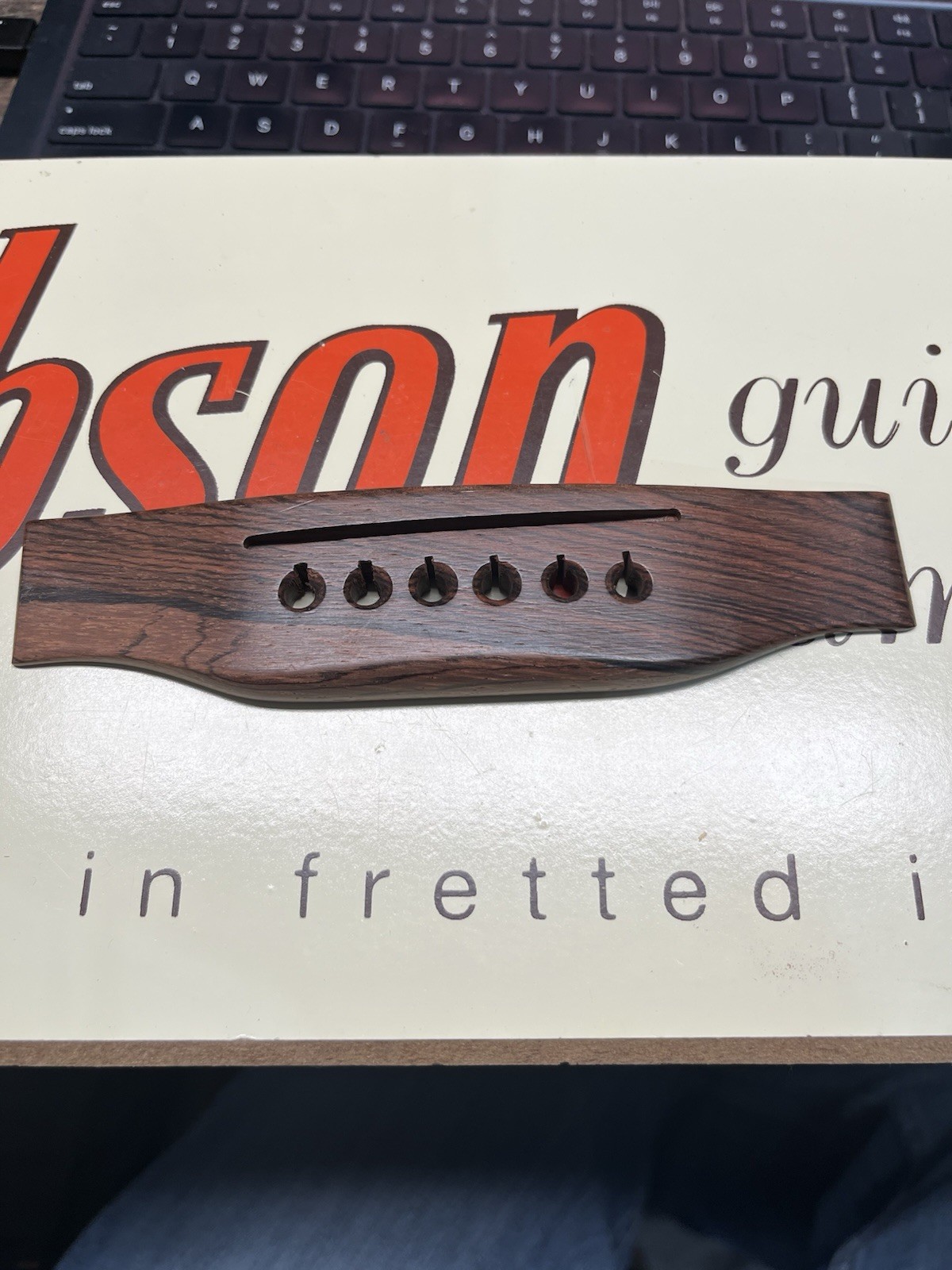 Vintage 1990’s Gibson Acoustic Guitar Bridge Vintage 1990’s Gibson Acoustic Guitar Bridge