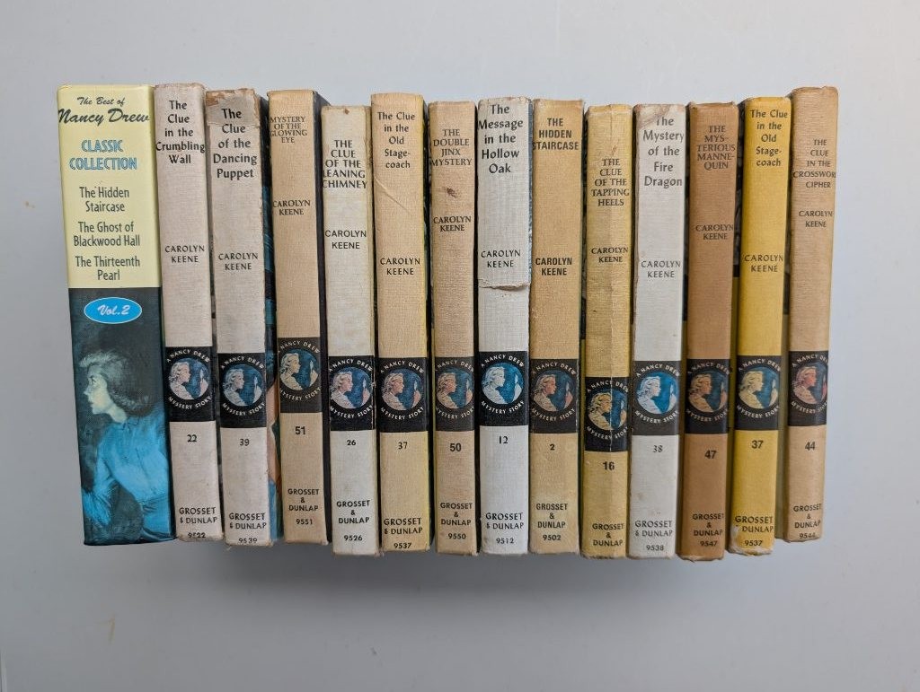 Lot 14 Nancy Drew Mystery Stories Carolyn Keene Grosset Dunlap Vintage 50\'s-70\'s