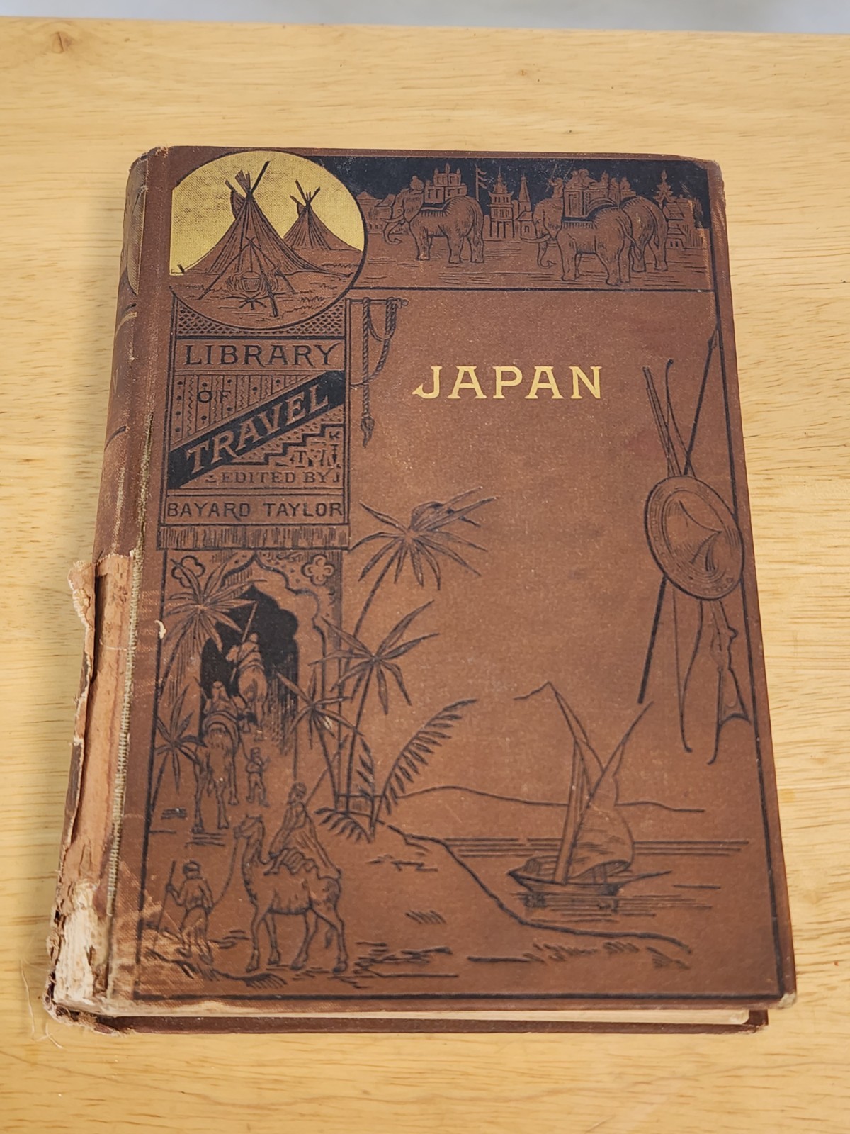 Antique 1881 Illustrated Library of Travel \'Japan In Our Day\' by Bayard Taylor Antique 1881 Illustrated Library of Travel \'Japan In Our Day\' by Bayard Taylor