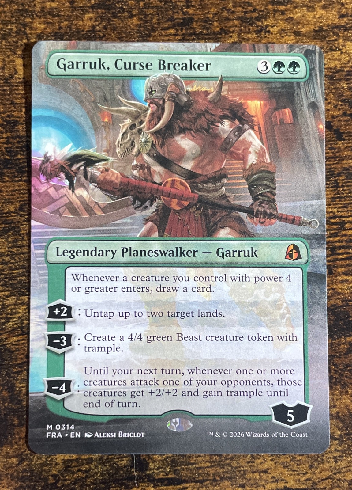 Garruk, Curse Breaker (Borderless) - Reality Fracture Regular