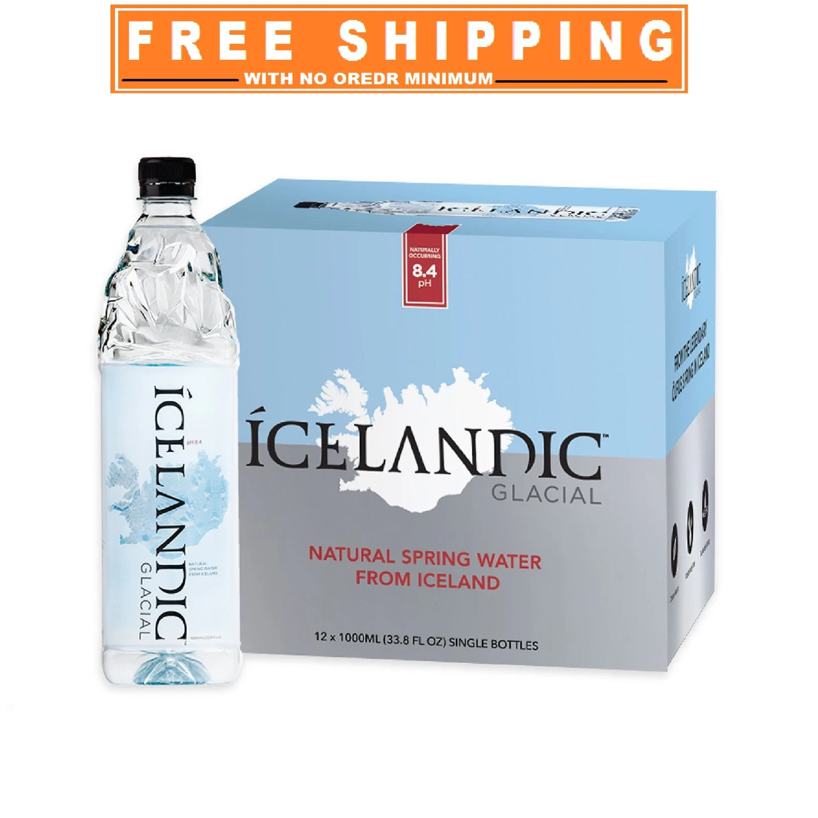 Icelandic Glacial Natural Spring Alkaline Water, 33.81 fl. oz., 12 pk.