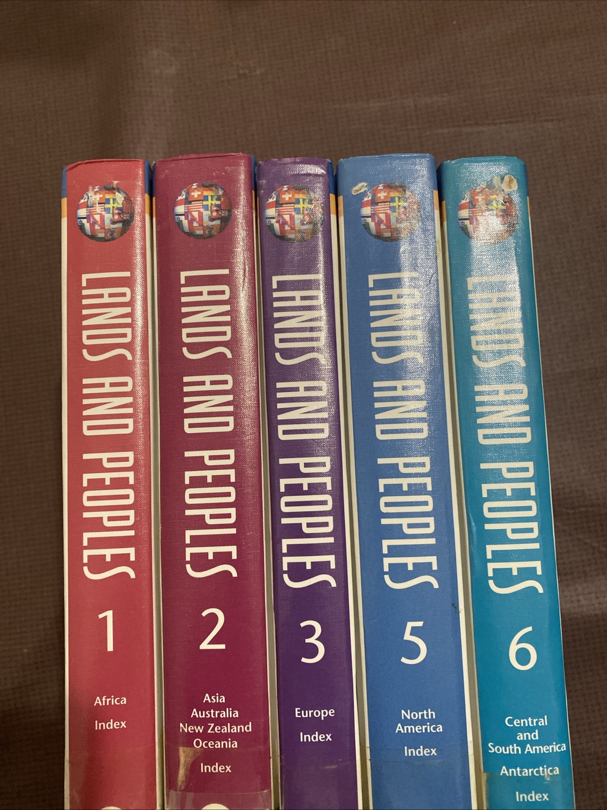 Lands and Peoples by Grolier Educational Hardcover 5 Volume Set Lands and Peoples by Grolier Educational Hardcover 5 Volume Set