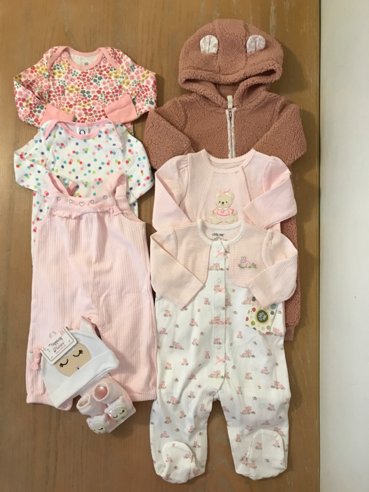 Little Me, Carter\'s, Others Infant Girls Clothing Lot of 7 Size 0-6, & 6 Months