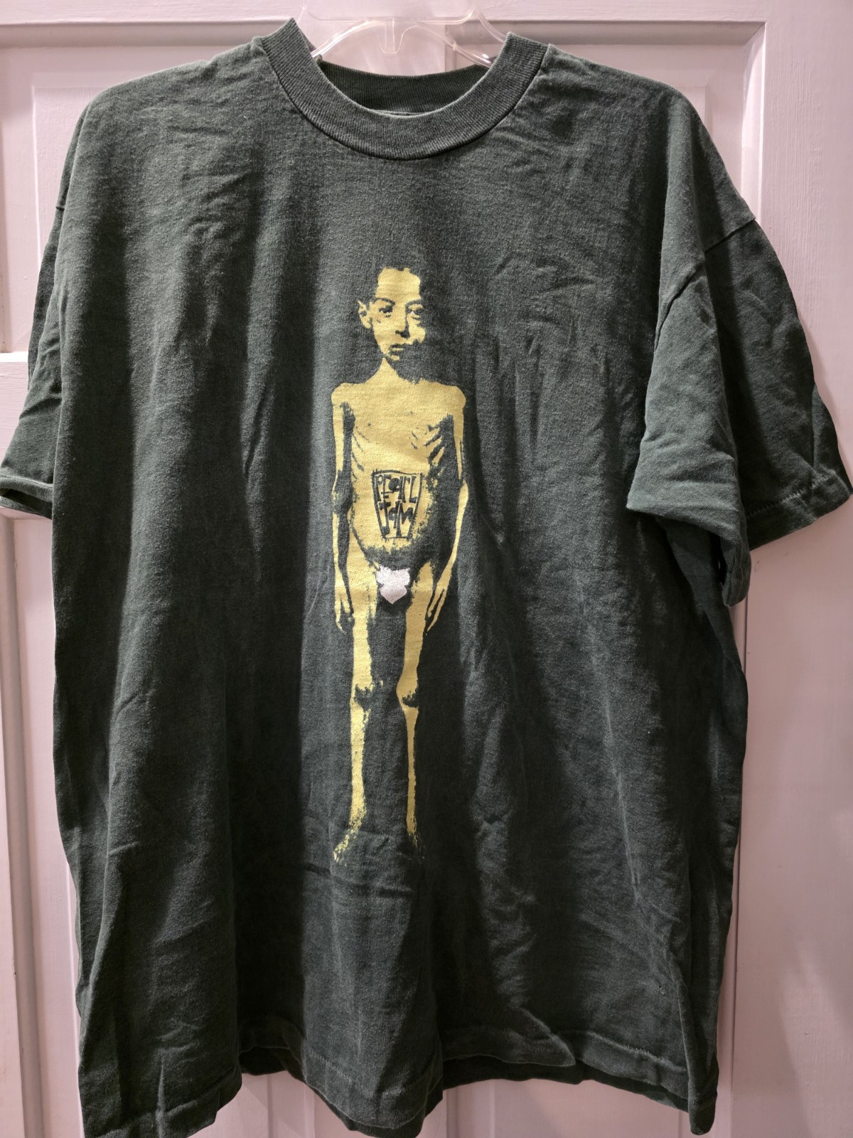 Vintage 90s Pearl Jam Future T-Shirt XL Olive Green Starving Child Grunge Tee Vintage 90s Pearl Jam Future T-Shirt XL Olive Green Starving Child Grunge Tee