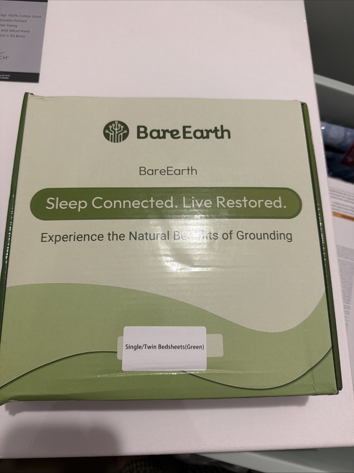 (New) Bare Earth Single/Twin Bedsheets (Green) 