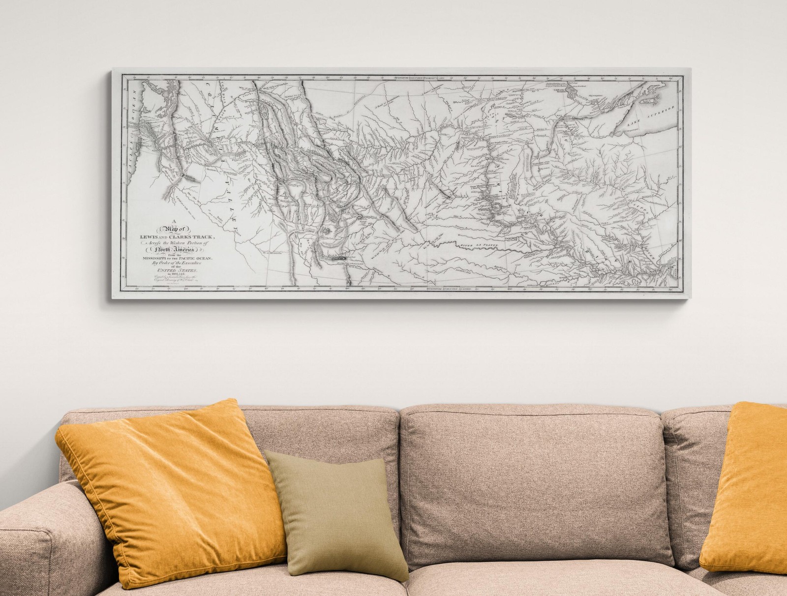 1804 Lewis and Clark Expedition Map – Corps of Discovery Route to Pacific NW