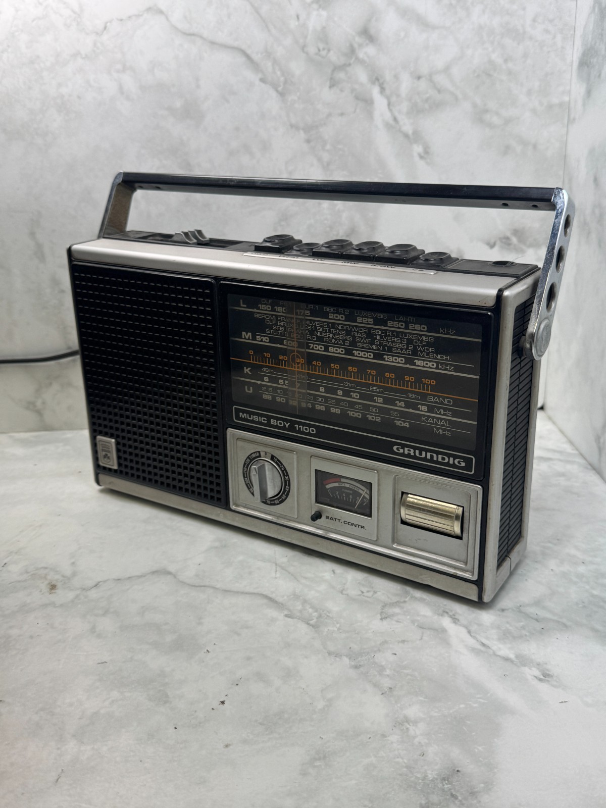 Ultra Rare Vintage Grundig Music Boy 1100 Radio - 1970s - Turns On