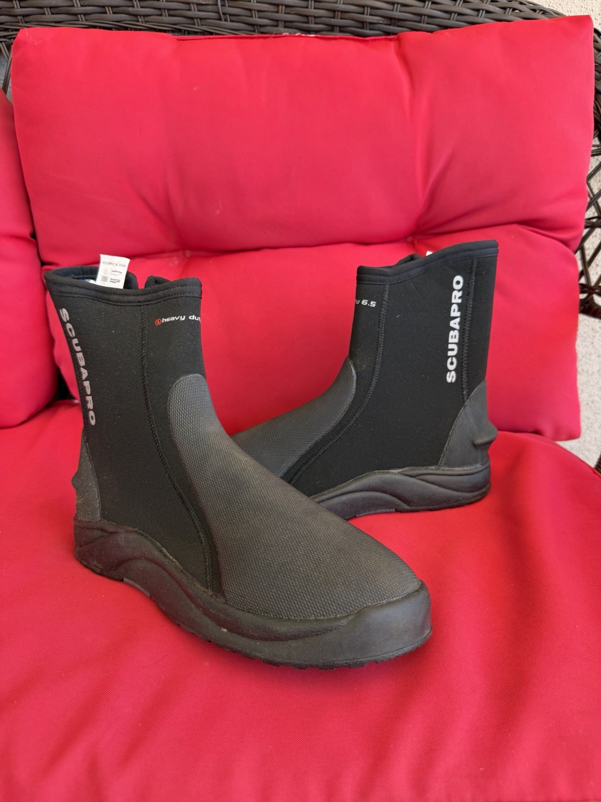 ScubaPro Mens Heavy Duty 6.5mm Boots Size 12 Diving Scuba NEW