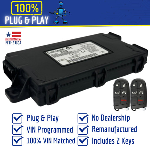 2011 - 2018 Chrysler 300 RF Hub Receiver Keyless Entry Module TPMS w/ keys