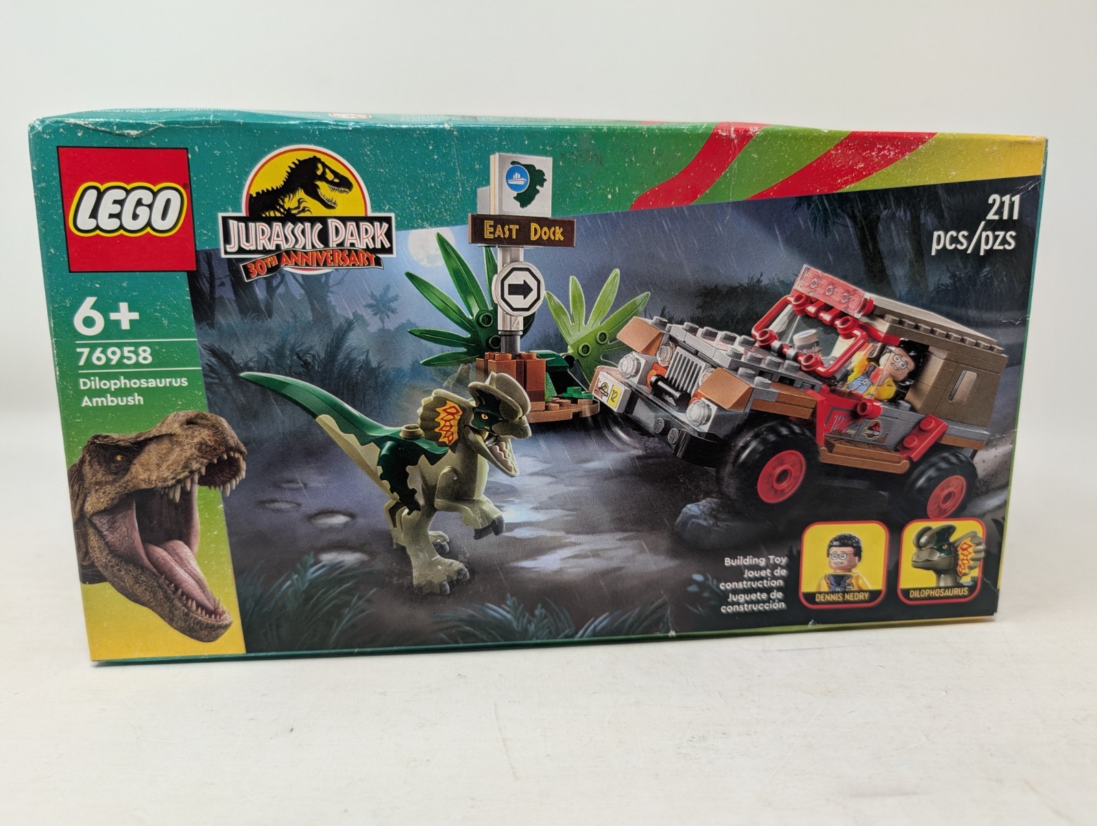 LEGO Jurassic Park 30th Anniversary Dilophosaurus Ambush Set - 76958