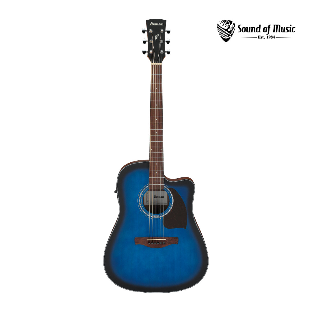 Ibanez PF50CE Acoustic-Electric Guitar - Open-Pore Trans Blue Sunburst Ibanez PF50CE Acoustic-Electric Guitar - Open-Pore Trans Blue Sunburst