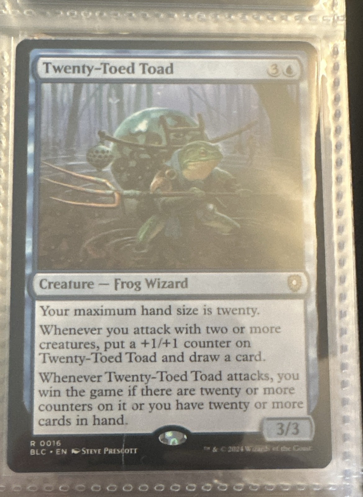 Twenty-Toed Toad (Extended Art) Commander: Bloomburrow Regular Twenty-Toed Toad (Extended Art) Commander: Bloomburrow Regular