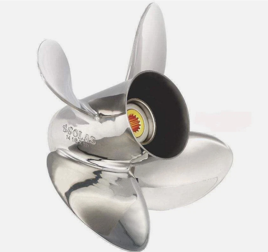 Like New Solas Prop HR Titan D4 Yamaha/Tohatsu/Niss SS 50-140HP 17 #3453-130-17