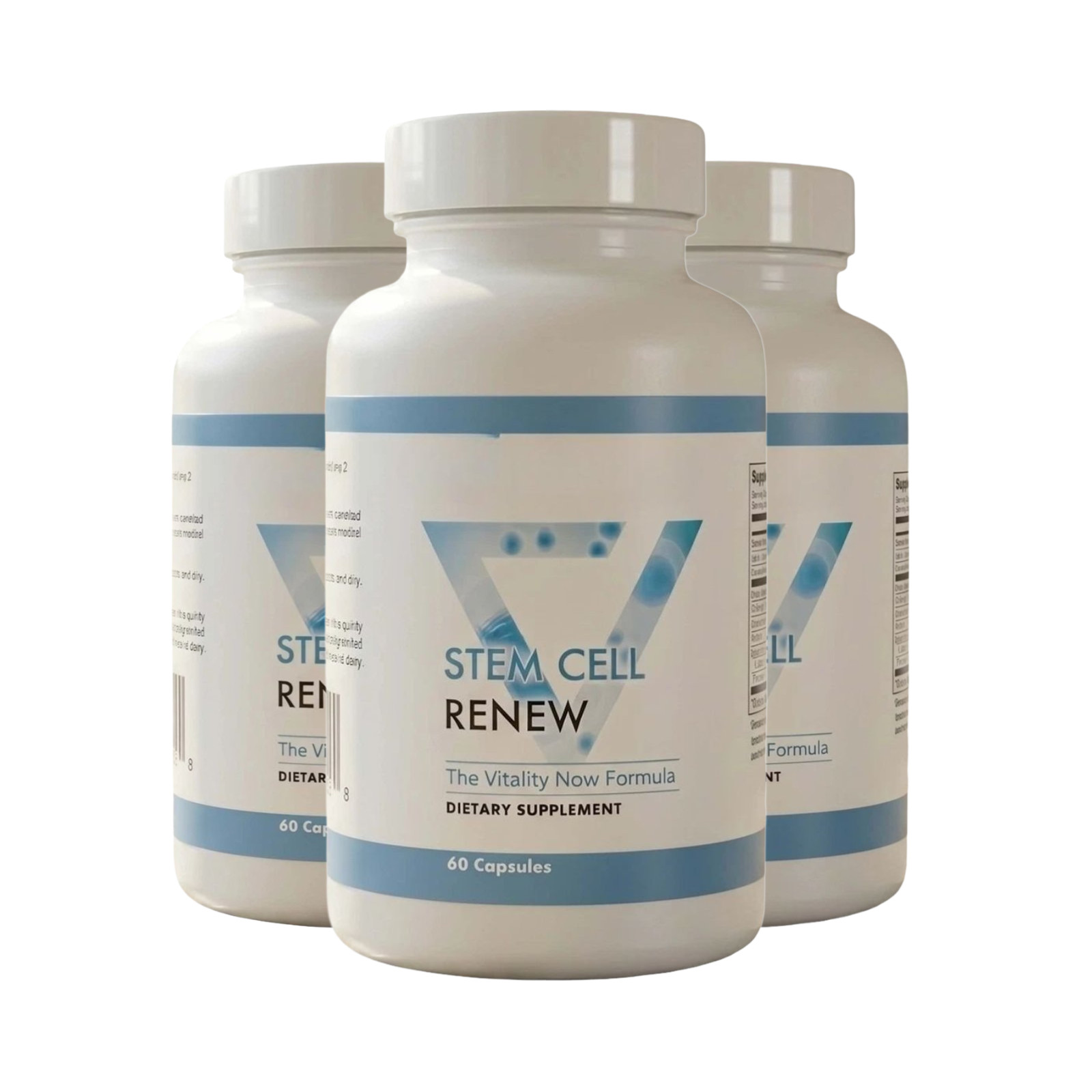 3-Pack Stem Cell Renew Capsules - StemCell Renew Dietary Supplement - 180 Caps