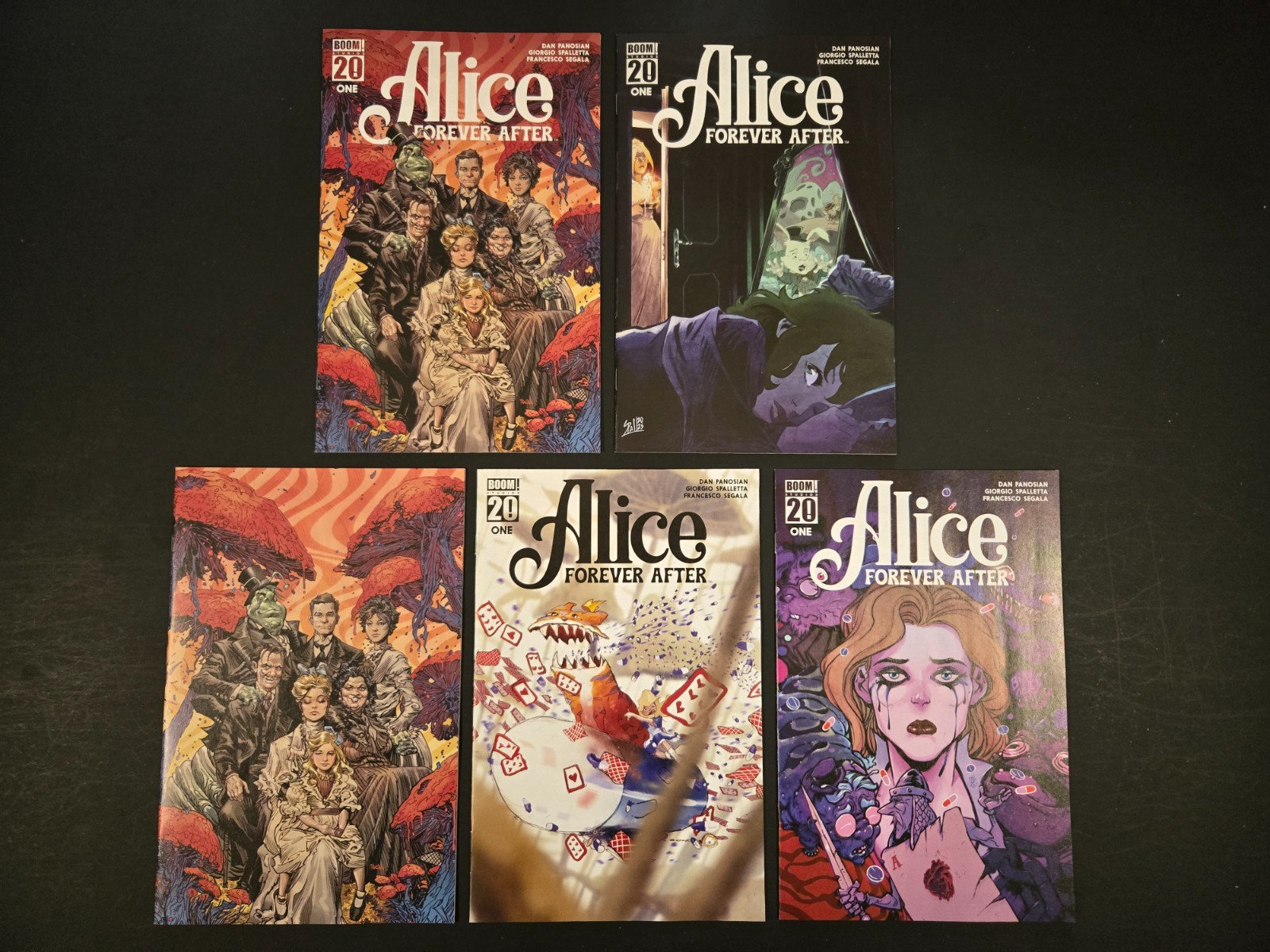 Alice Forever After #1, Lot of 5 Standard Covers, NM/Better, Boom, 1st Issue