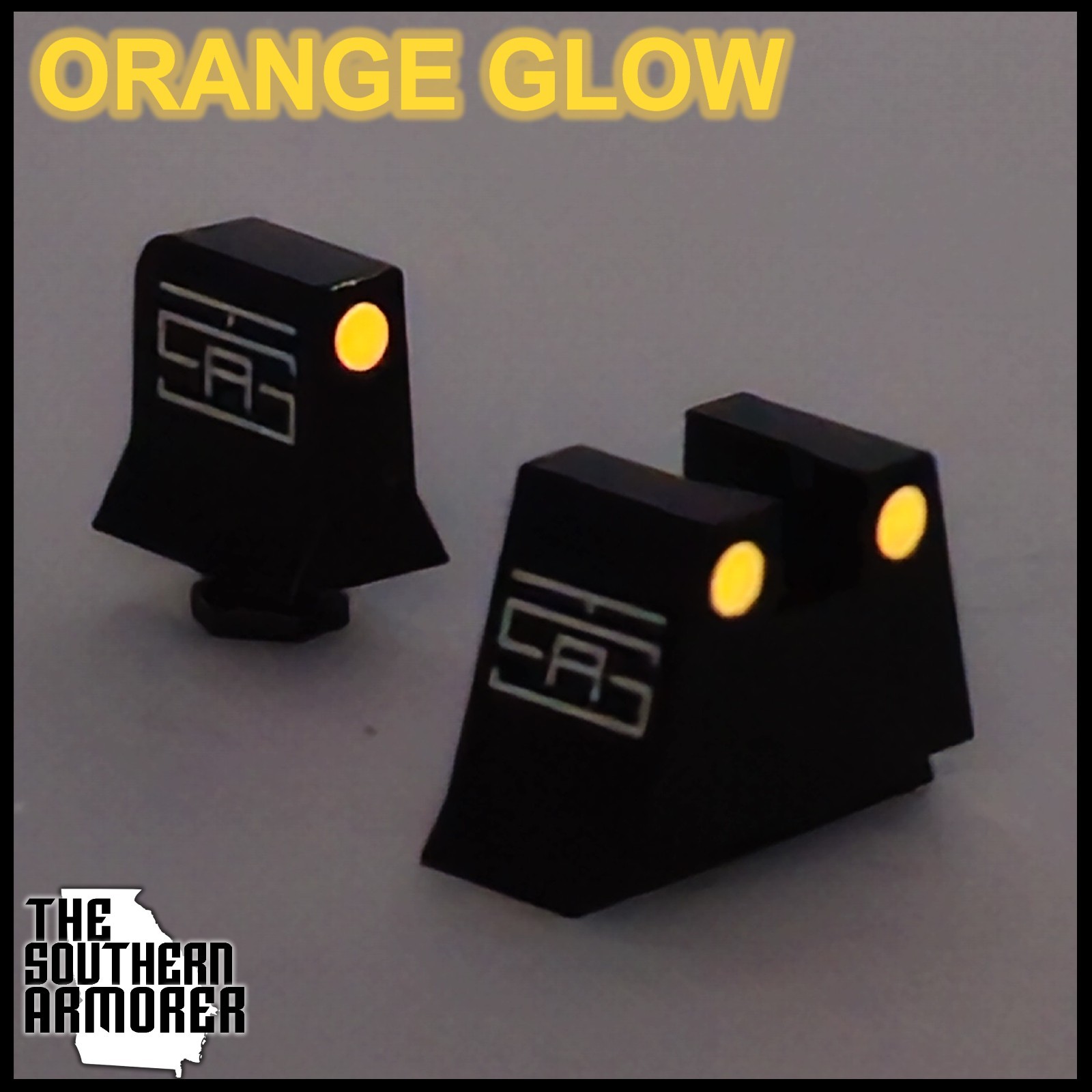 TSA® Tall Orange Glow Night Sights for GLOCK® 42 43 43X 48 MOS | Optic Ready