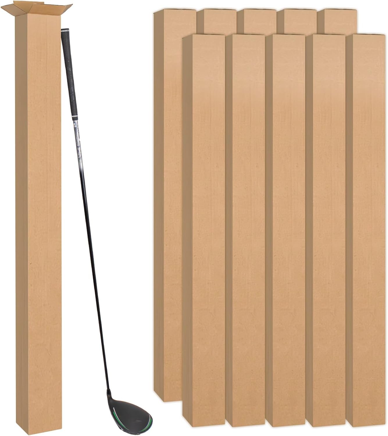 10 Pcs 4 X 4 X 48 Inch Golf Club Shipping Boxes 4L X 4W X 48H Tall Corrugated Bo 10 Pcs 4 X 4 X 48 Inch Golf Club Shipping Boxes 4L X 4W X 48H Tall Corrugated Bo
