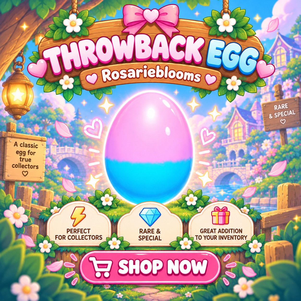 [NEW] Throwback Eggs 100/200/500/1000 | Adopt Me Pets | Cheap | Fast Delivery