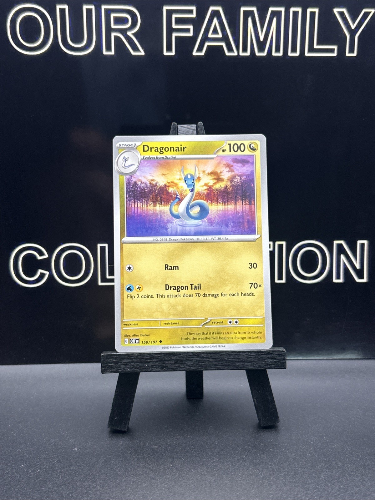 Dragonair 158/197 Uncommon Obsidian Flames Regular 2023 Pokemon Card