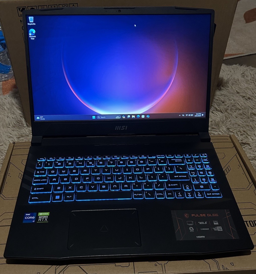 MSI Pulse GL66 11UCK i7-11800H 16GB, 1TB SSD RTX, 15.6in, Windows 11 Home MSI Pulse GL66 11UCK i7-11800H 16GB, 1TB SSD RTX, 15.6in, Windows 11 Home