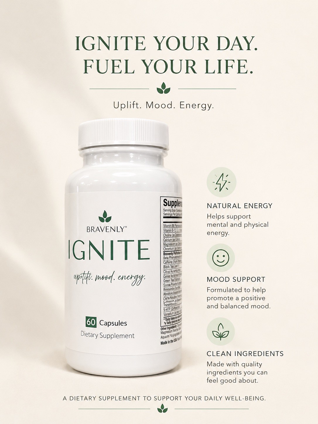 New Bravenly Global Ignite 60 Capsules Newest Inventory New Bravenly Global Ignite 60 Capsules Newest Inventory