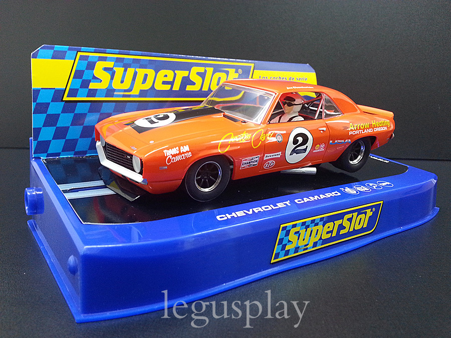 SCX Scalextric Superslot H3611 Chevrolet Camaro 1969 No.2 Joe Chamberlain Slot SCX Scalextric Superslot H3611 Chevrolet Camaro 1969 No.2 Joe Chamberlain Slot