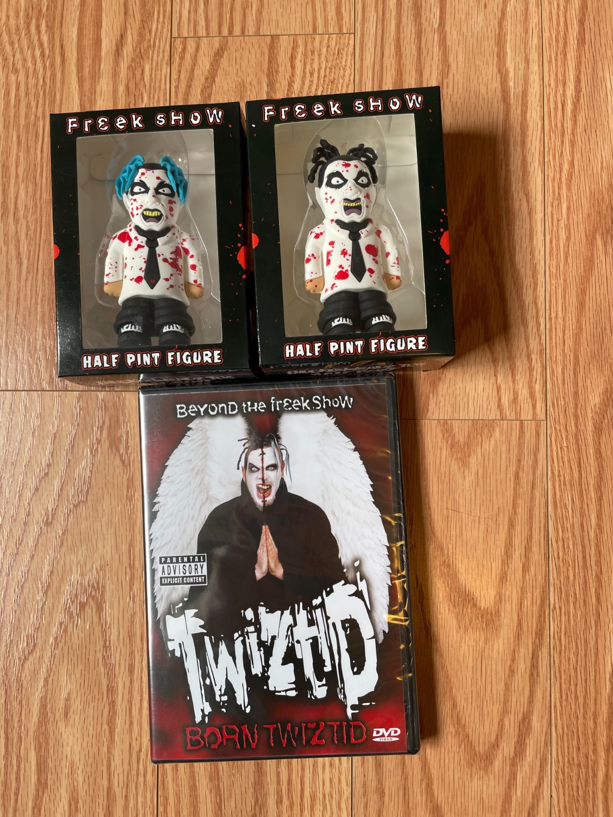 Twiztid MNE Half Pint Figures Madrox Monoxide Born Twiztid DVD Sealed ICP Twiztid MNE Half Pint Figures Madrox Monoxide Born Twiztid DVD Sealed ICP