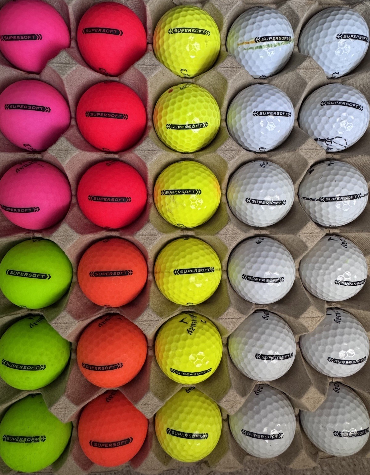 30 Callaway Super Soft Golf BallsUsed AAAA