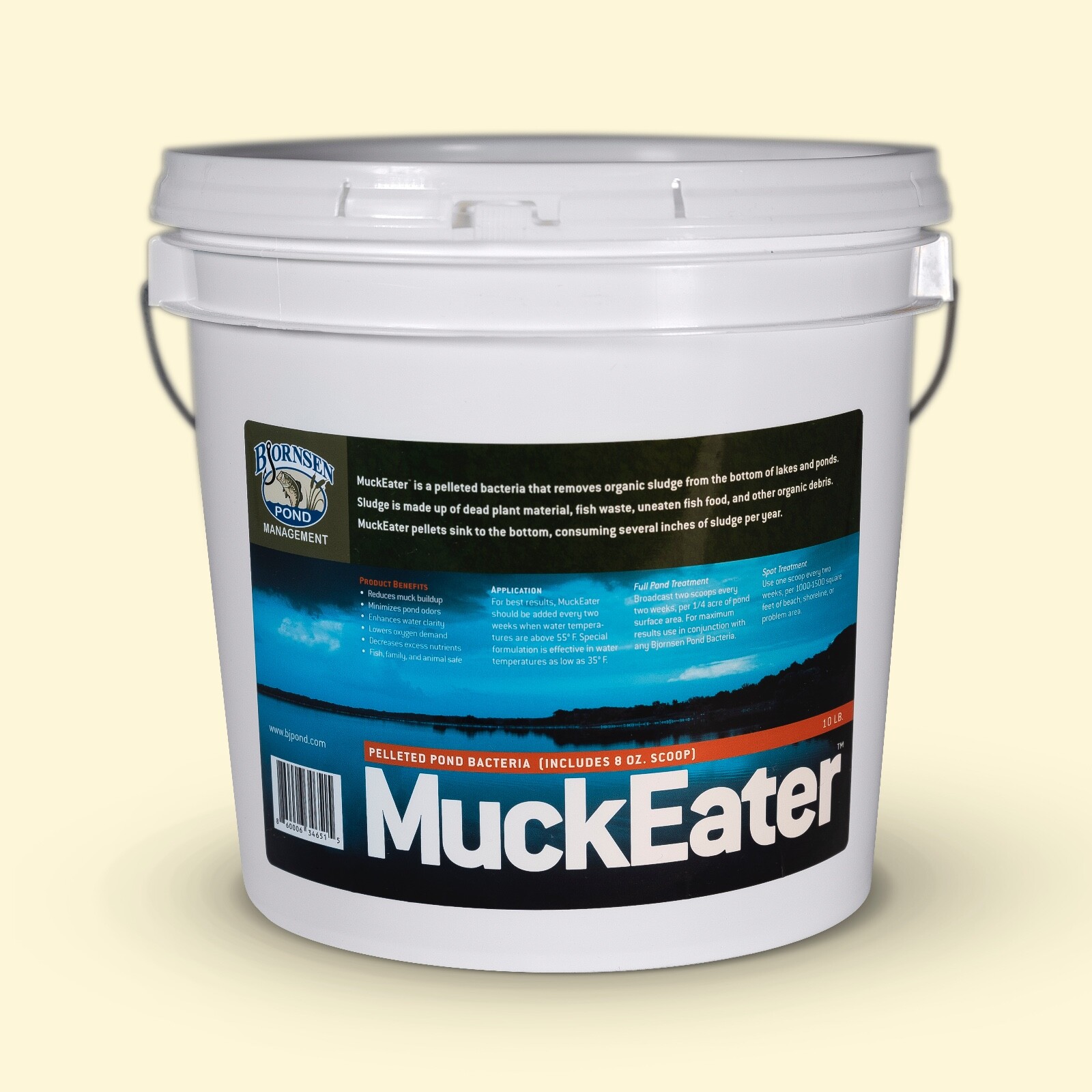 MuckEater 10 lb Pail -- Bjornsen Pond Management -- Pond Muck and Sludge Remover MuckEater 10 lb Pail -- Bjornsen Pond Management -- Pond Muck and Sludge Remover