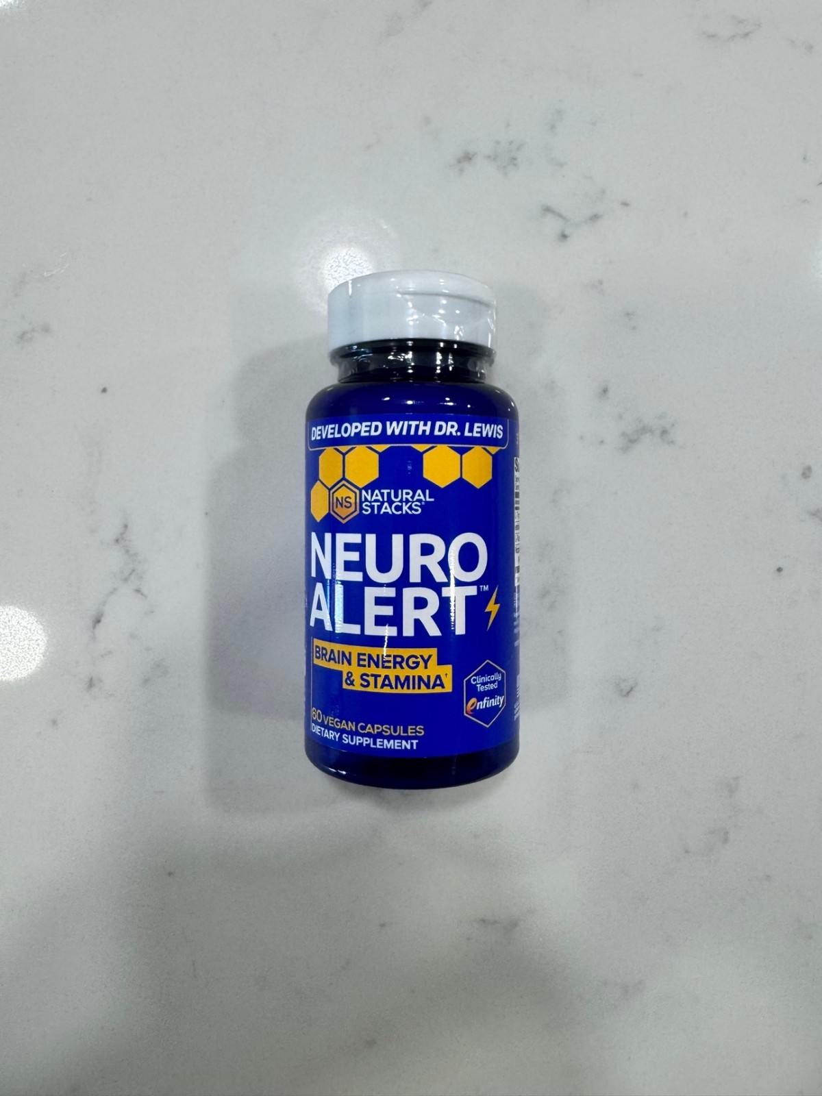Natural Stacks Neuro Alert Brain Energy Stamina 60 Caps Sealed