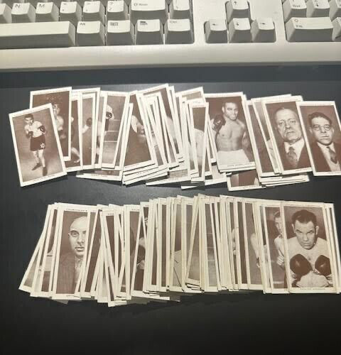 1938 Churchman's Boxing Personalities Lot of 100 over 40 different 1938 Churchman's Boxing Personalities Lot of 100 over 40 different