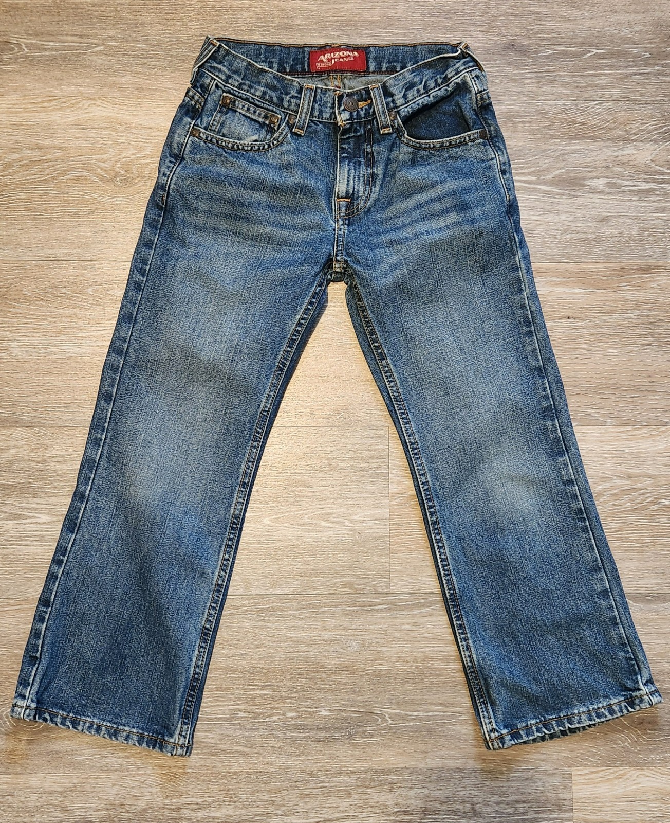 Arizona Jeans- Boys Size 8- Blue Denim Bootcut Jeans- Arizona Jeans- Boys Size 8- Blue Denim Bootcut Jeans-