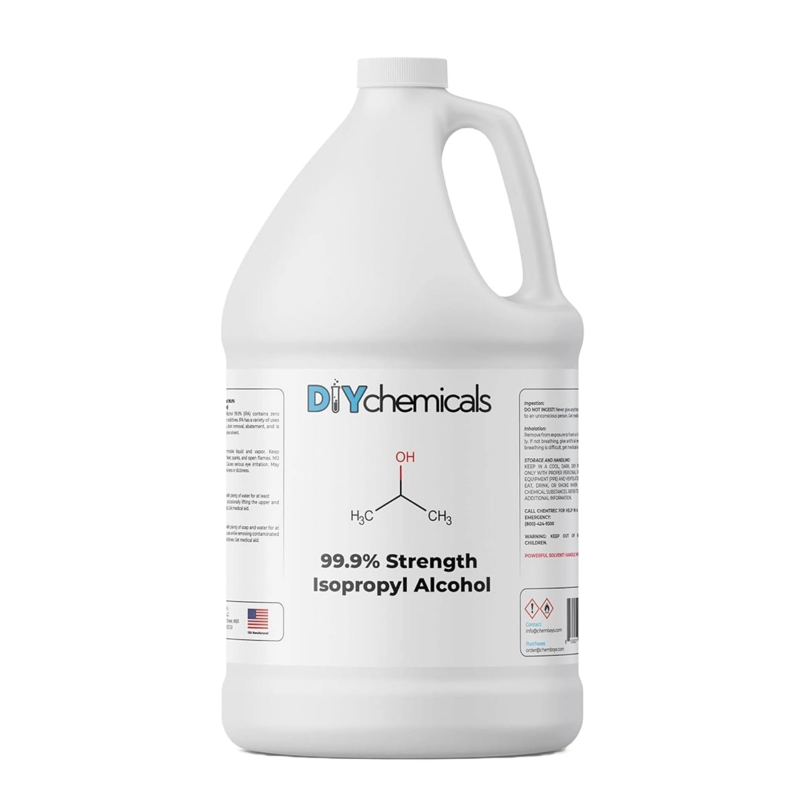 99.9% Pure Isopropyl Alcohol - Half Gallon, High-Quality DIY Cleaning Solution 99.9% Pure Isopropyl Alcohol - Half Gallon, High-Quality DIY Cleaning Solution