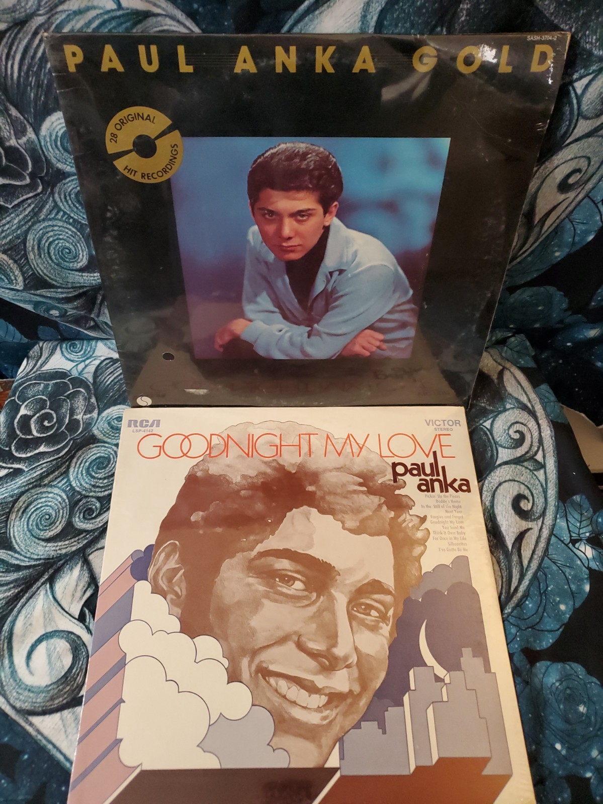 Paul ANKA GOLD 2LP,+ GOODNIGHT MY LOVE  PROMO  STAMPED TO RECORD BOTH NEW SEALED