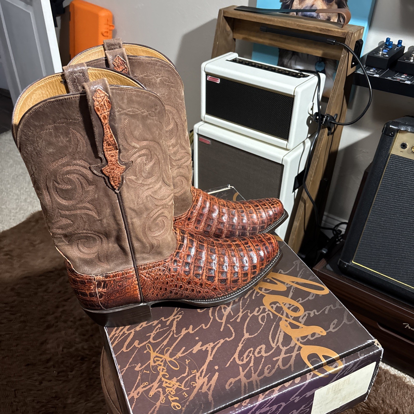 Lucchese Classics Caiman Boots 11.5D EUC