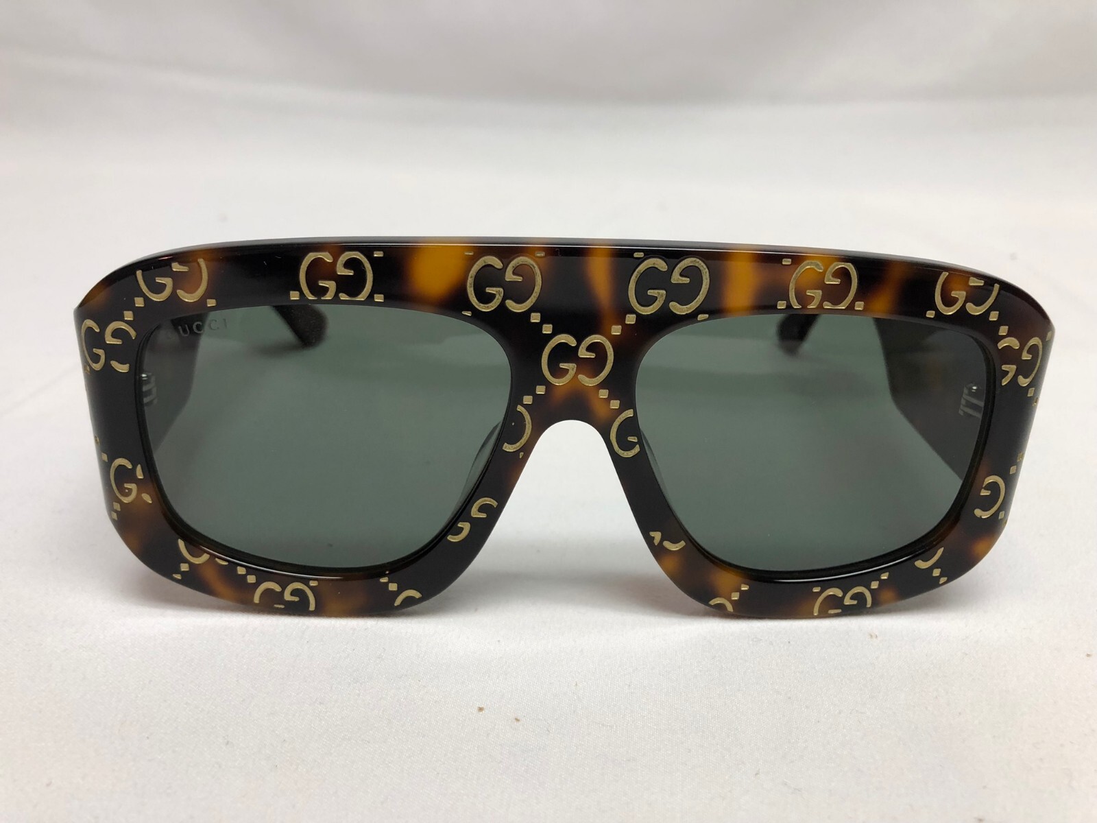 Authentic New Gucci tortoise Square Women\'s Sunglasses GG0980S Gray Lens Authentic New Gucci tortoise Square Women\'s Sunglasses GG0980S Gray Lens