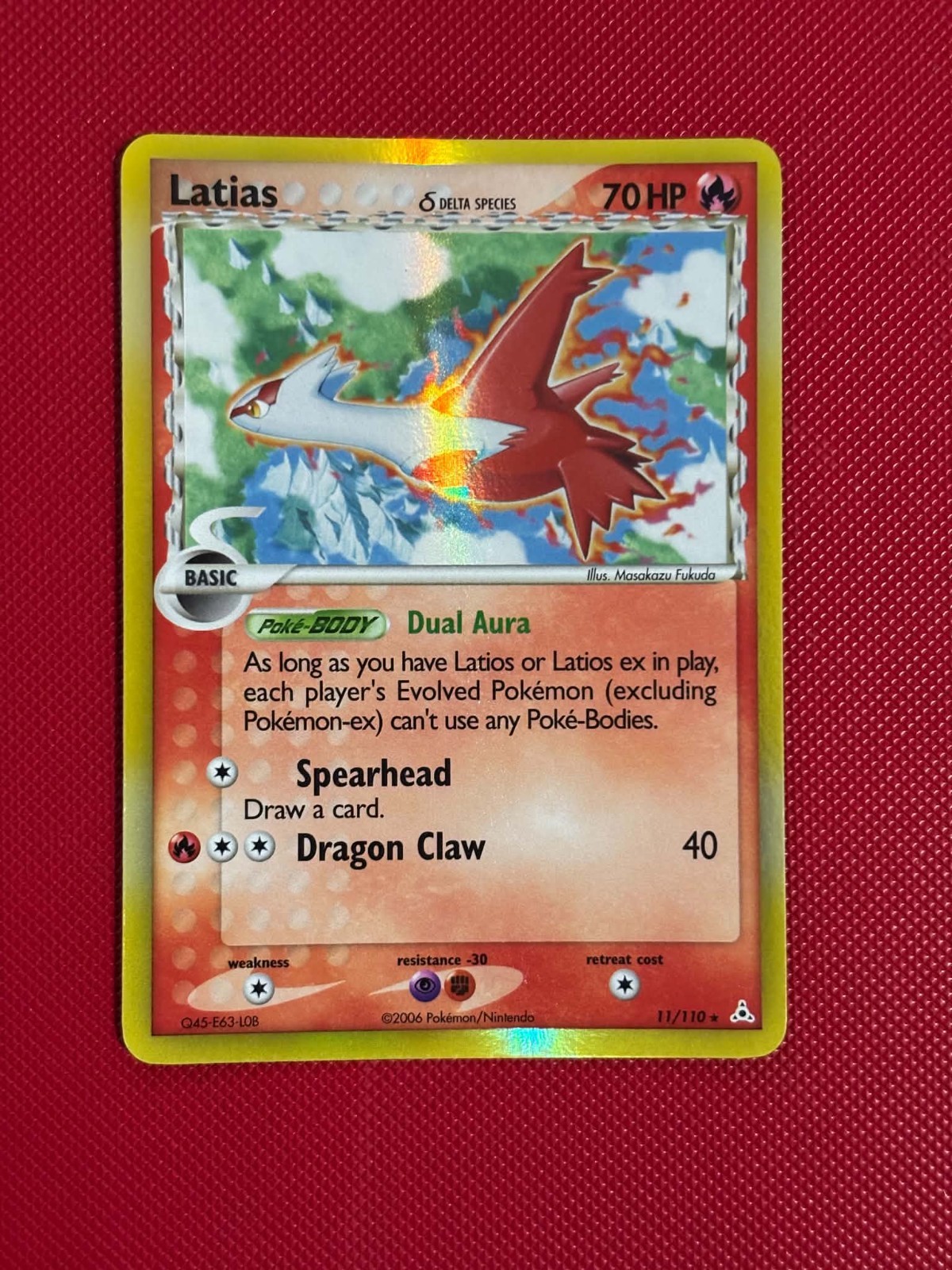 POKEMON Latias (Delta Species) - EX Holon Phantoms 11/110 Holo Rare - NM+ CLEAN POKEMON Latias (Delta Species) - EX Holon Phantoms 11/110 Holo Rare - NM+ CLEAN