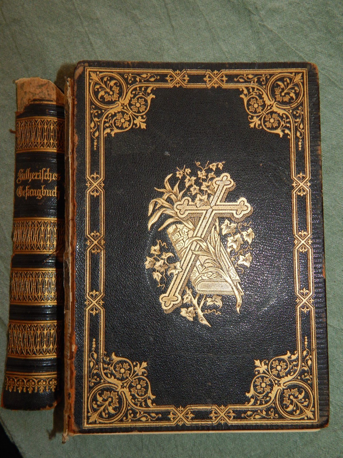 1890 German Hymnal Evangelisches Kirchengesangbuch Lutheran HC; EMBOSSED 1890 German Hymnal Evangelisches Kirchengesangbuch Lutheran HC; EMBOSSED