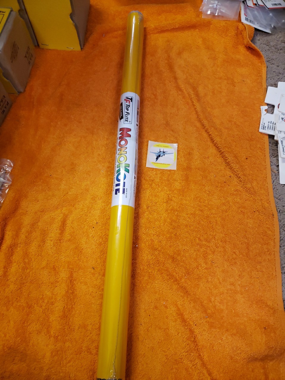Top Flite MONOKOTE Cub Yellow - 6ft Roll - New - WV26 - Part No TOPQ0220