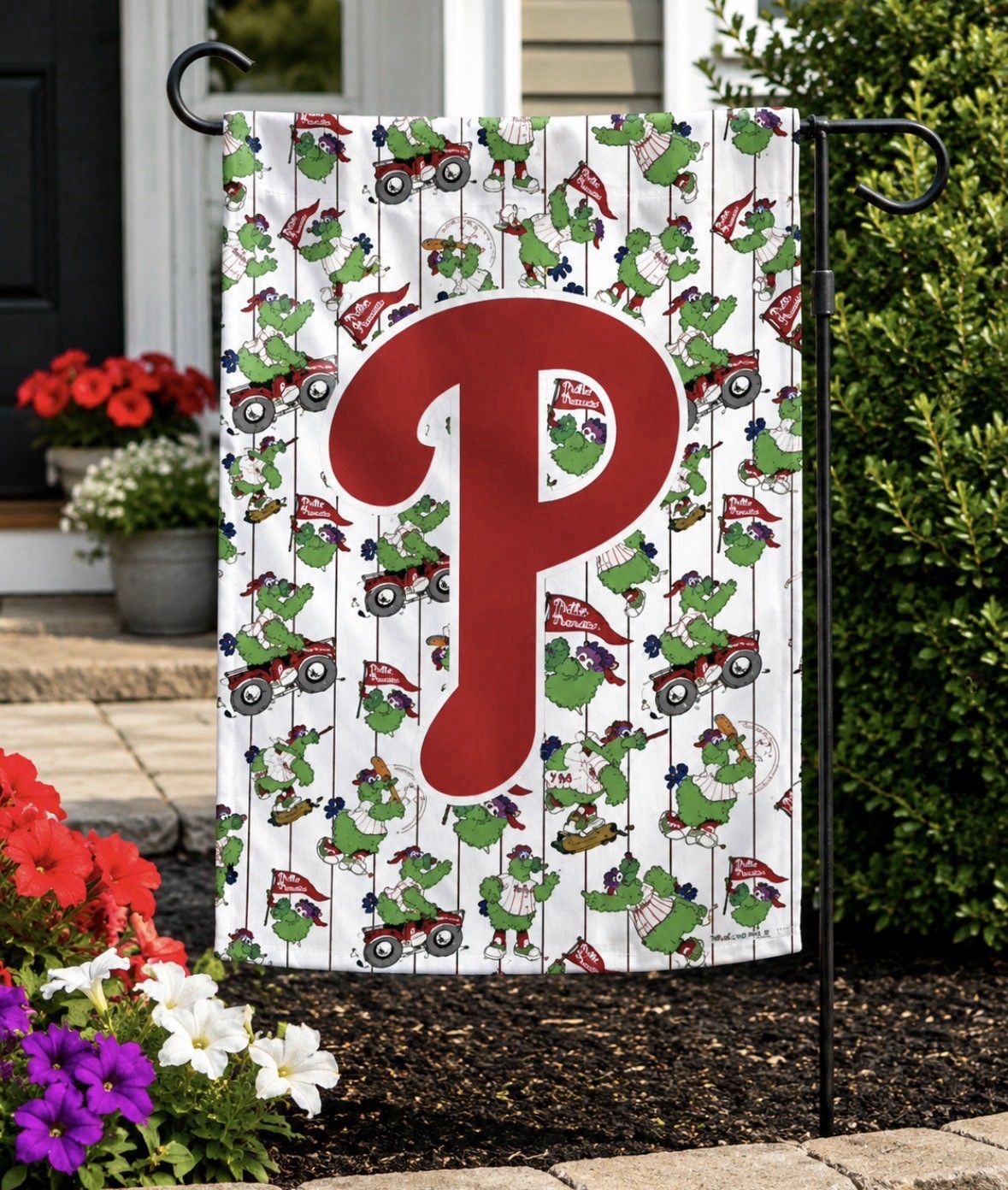 MLB Philadelphia Phillies Phillie Phanatic Unique Premium Garden Flag Yard Flag