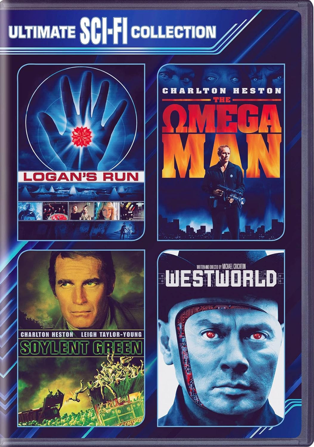 70s 4-Film Sci-Fi Collection (Logan's Run/Omega Man/Soylent Green/Westworld) (DV